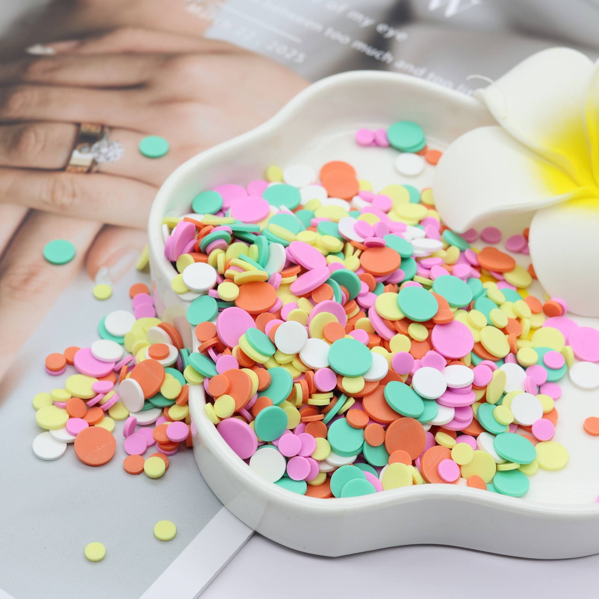 1lb. Confetti Clay Disc Embellishments by Creatology™